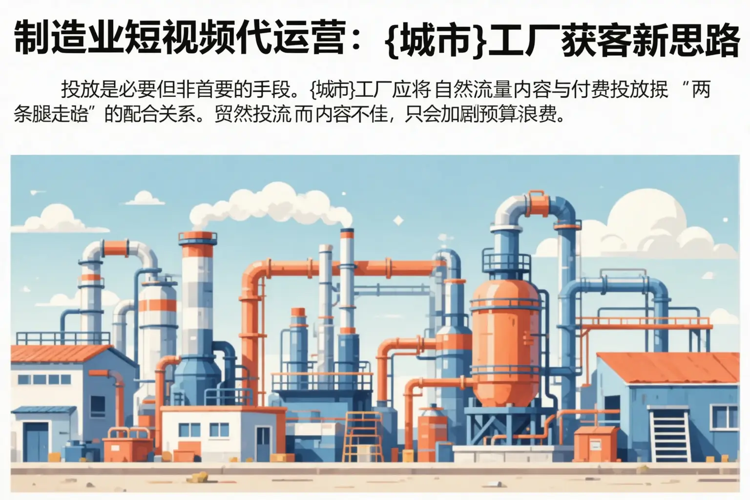 制造业短视频代运营:定远工厂获客新思路